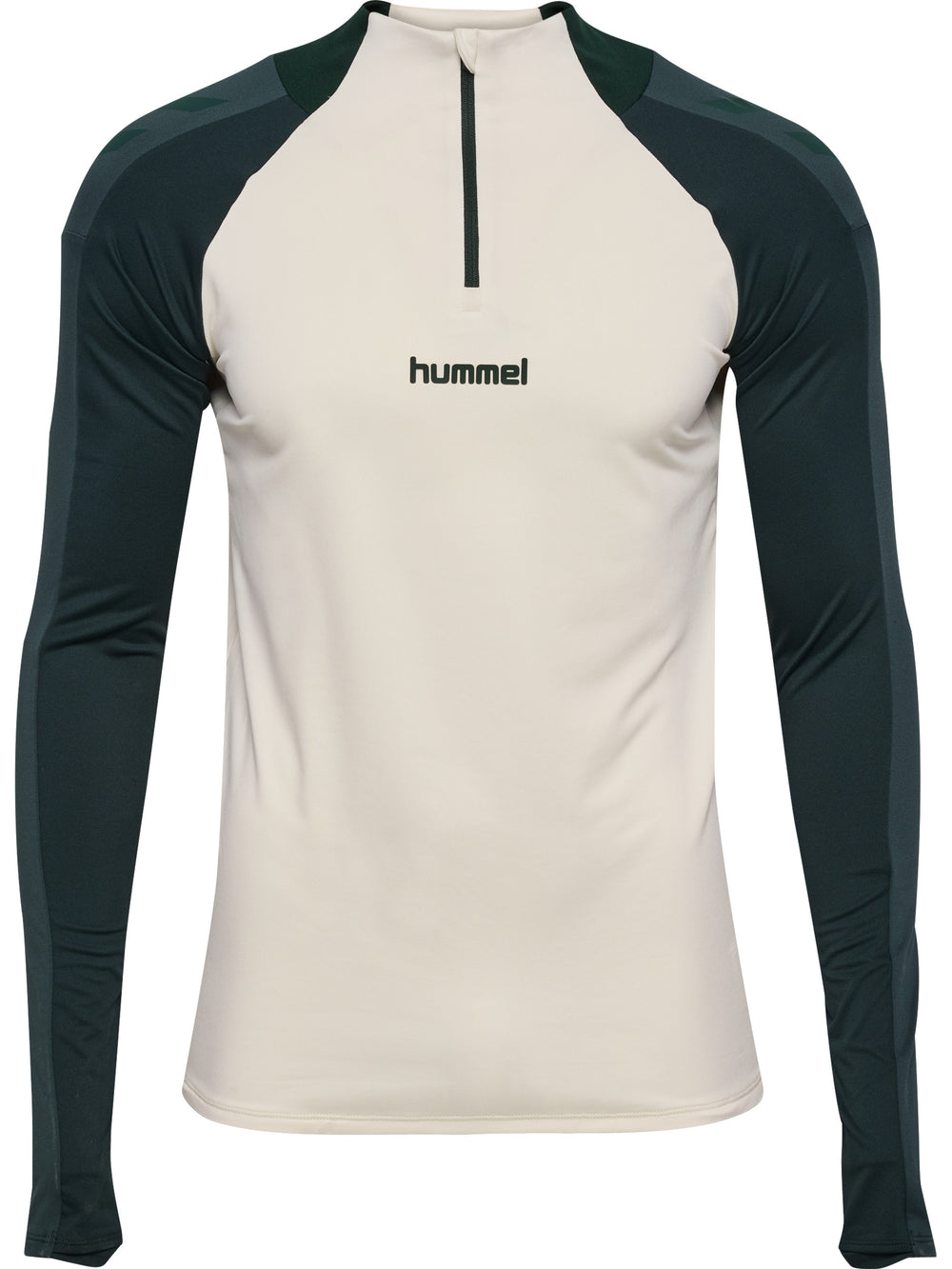 HUMMEL BLAZE27 Pro Training Half Zip (buttercream/darkest spruce)
