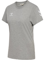 HUMMEL Go 2.0 Chevron T-Shirt S/S Damen (grey melange)