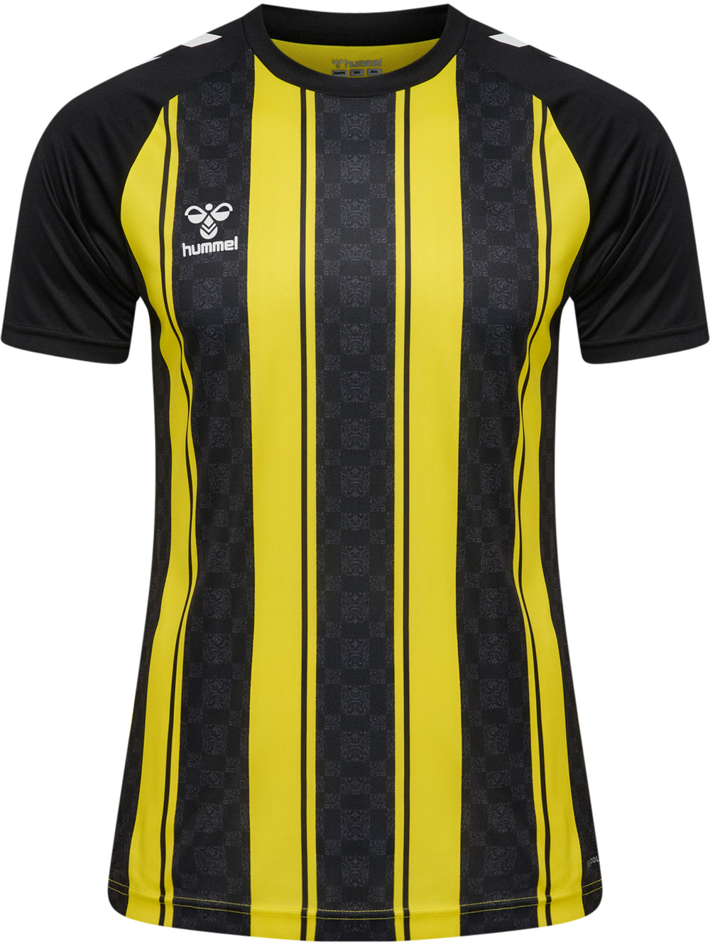 HUMMEL Match Striped Jersey S/S (blazing yellow/black)