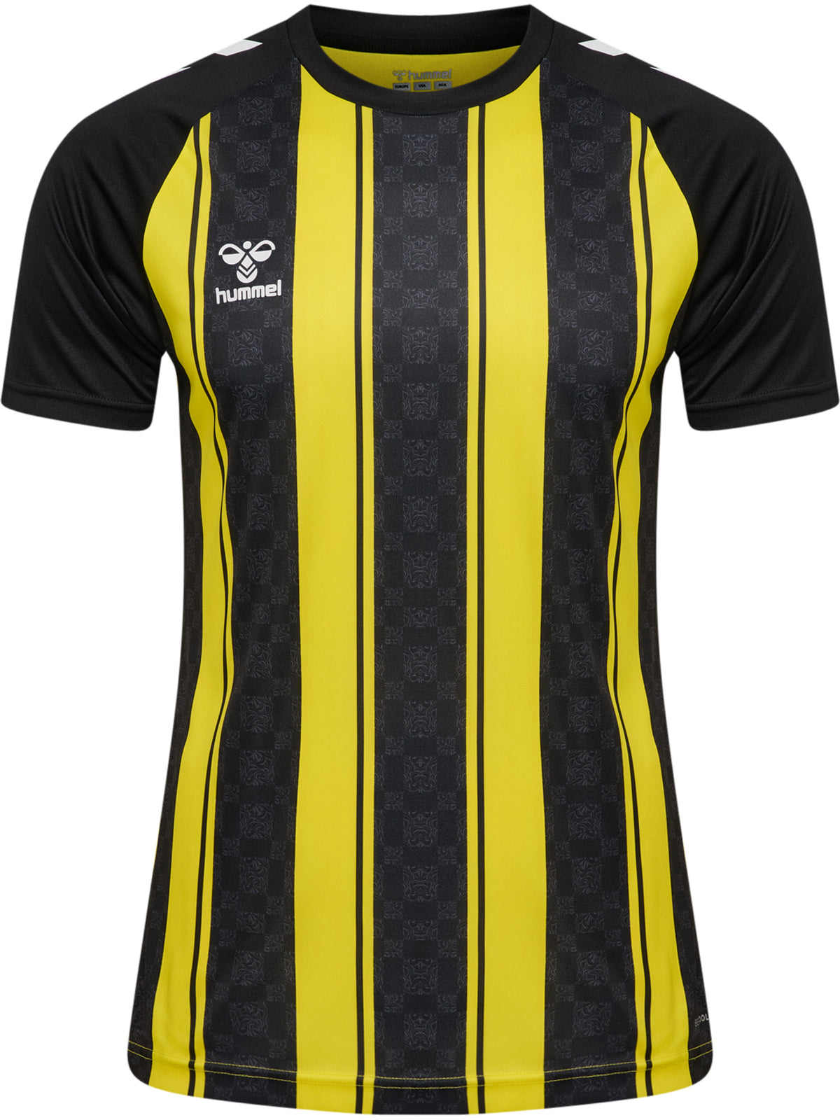 HUMMEL Match Striped Jersey S/S (blazing yellow/black)