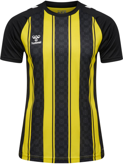 HUMMEL Match Striped Jersey S/S (blazing yellow/black)