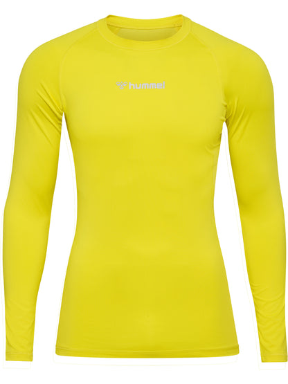 HUMMEL Bl Performance Tee L/S (blazing yellow)