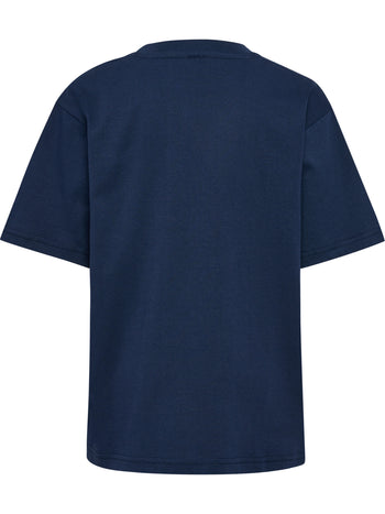 HUMMEL Loose T-Shirt S/S Bee Kind (dress blues)