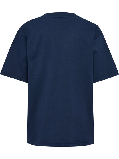 HUMMEL Loose T-Shirt S/S Bee Kind (dress blues)