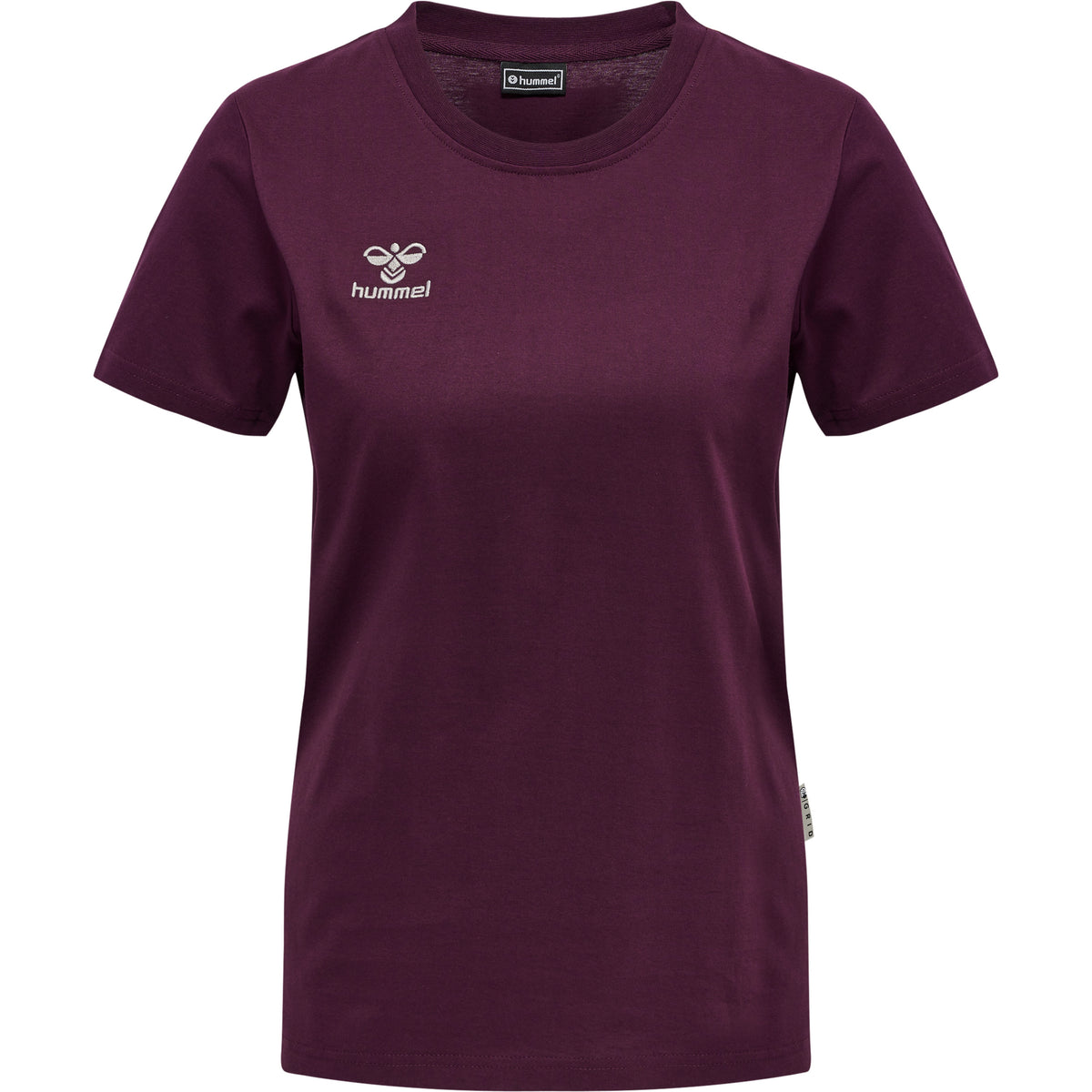 HUMMEL Move Grid Cotton T-Shirt S/S Wom Damen (grape wine)