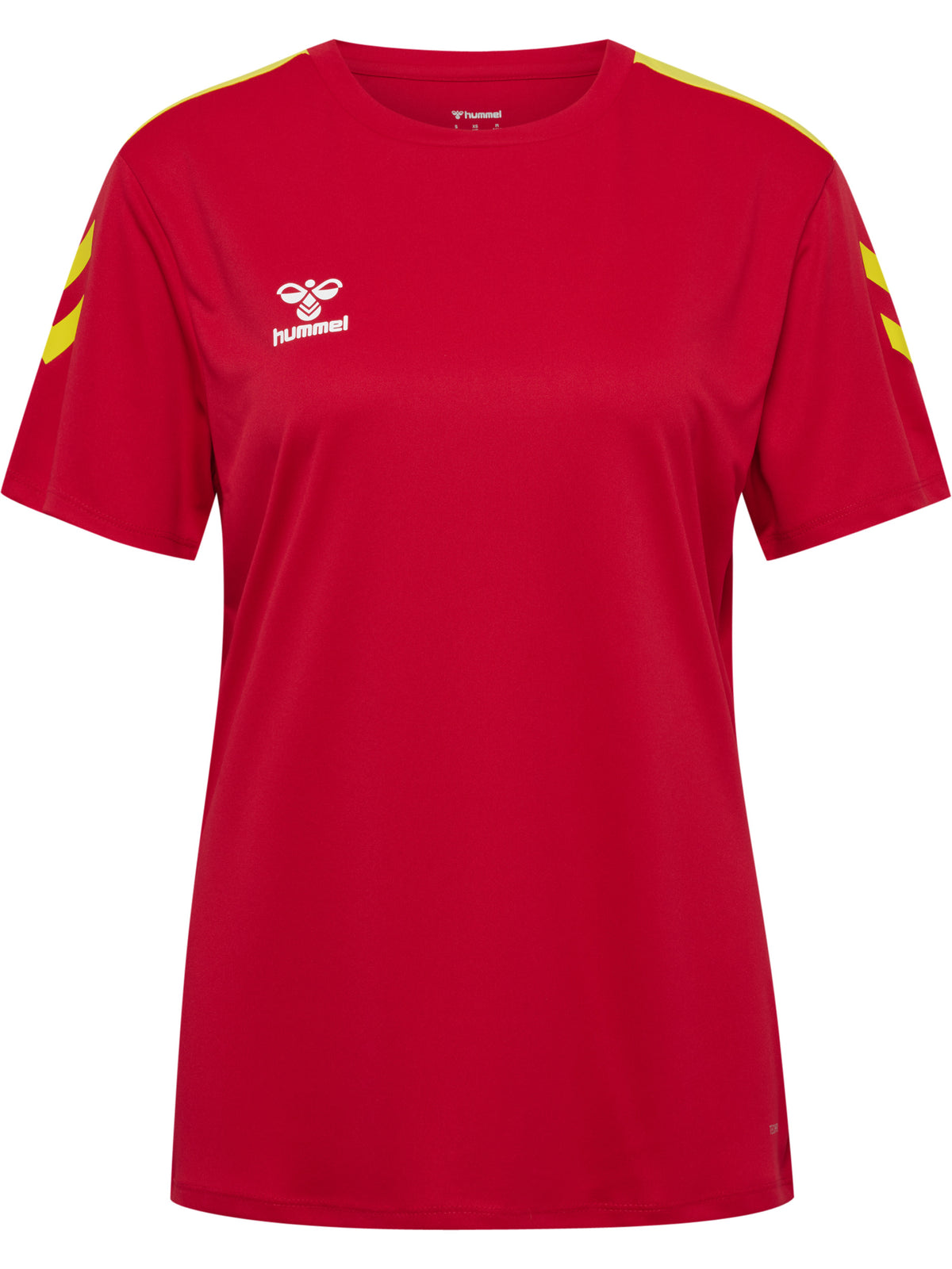 HUMMEL Essential 2.0 Jersey S/S Damen (true red/blazing yellow)