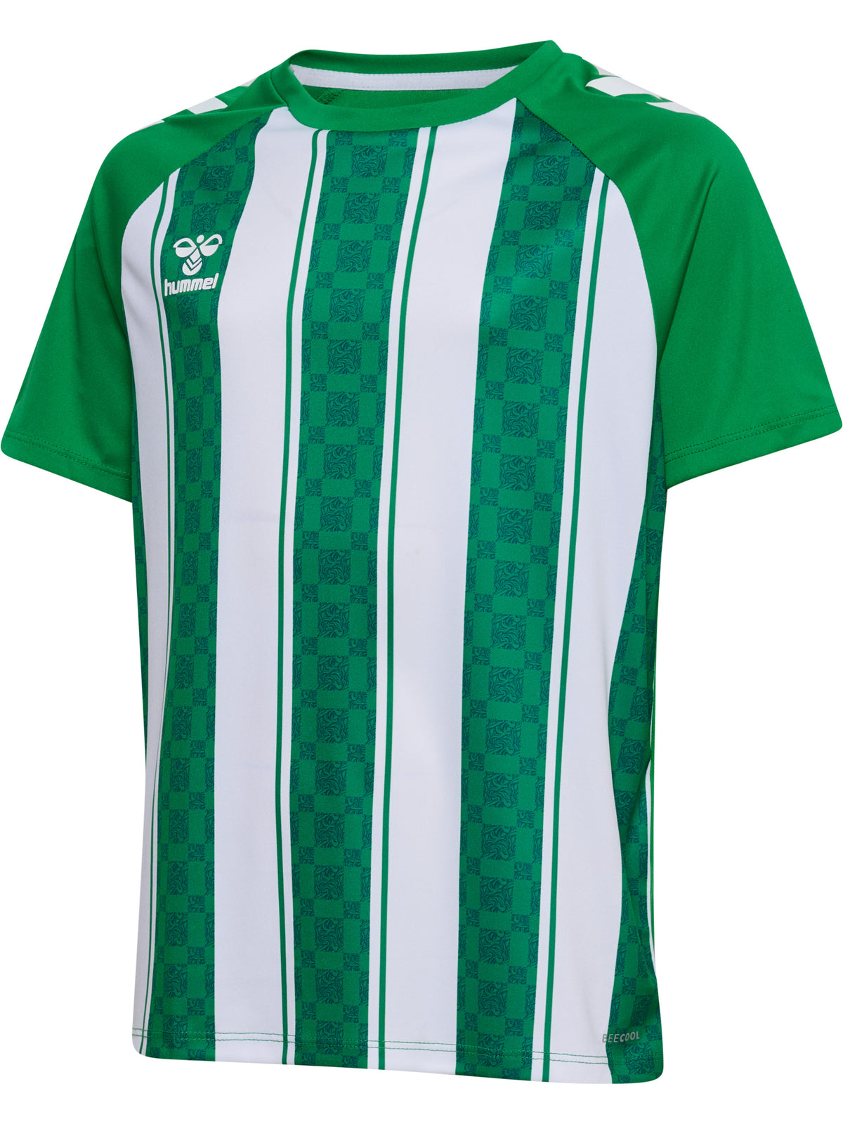 HUMMEL Match Striped Jersey S/S Kind (jelly bean/white)