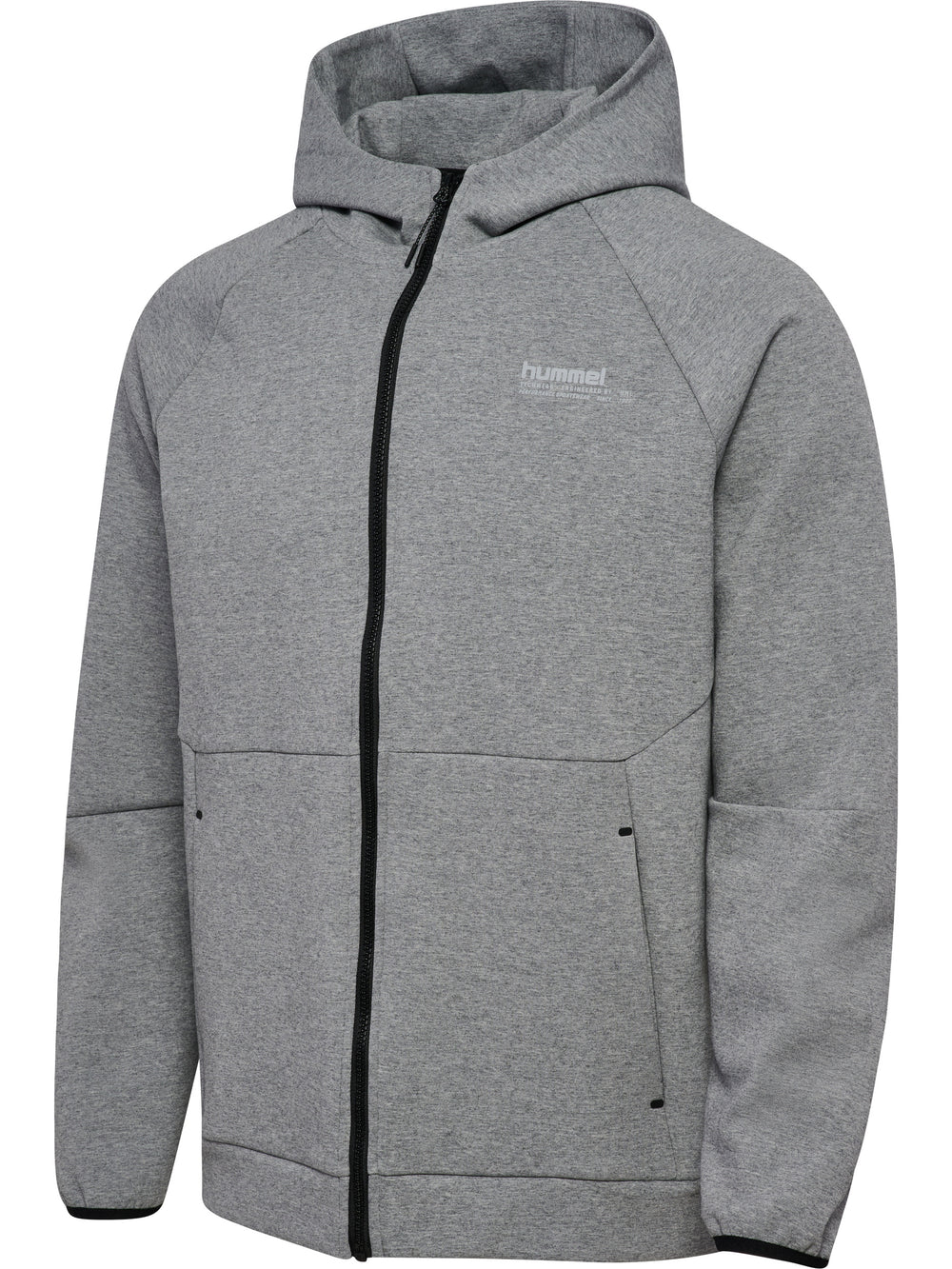 HUMMEL Tech Fleece Regular Zip Hoodie (grey melange)