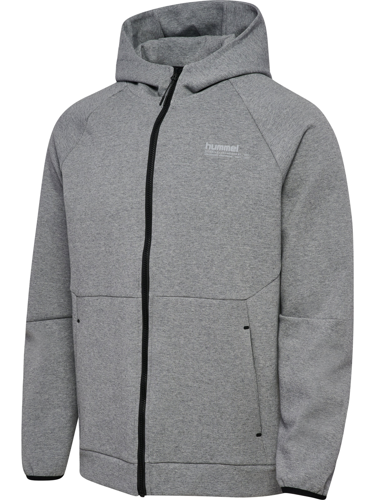 HUMMEL Tech Fleece Regular Zip Hoodie (grey melange)