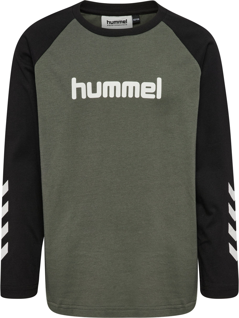 HUMMEL Logo T-Shirt L/S Kind (castor gray)