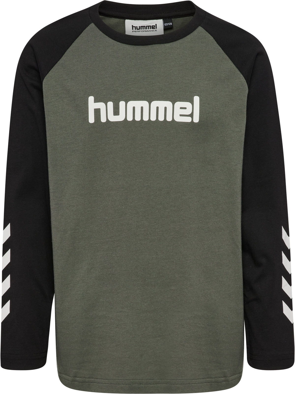 HUMMEL Logo T-Shirt L/S Kind (castor gray)