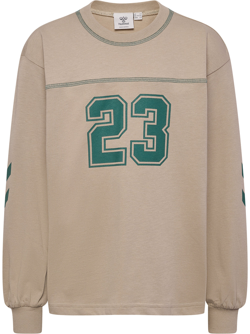 HUMMEL Timmi Boxy T-Shirt L/S Kind (cobblestone)