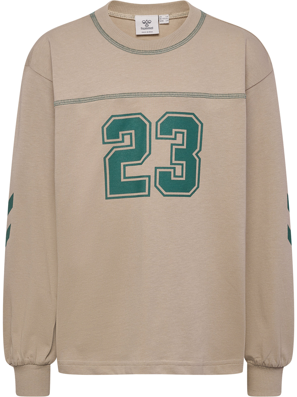 HUMMEL Timmi Boxy T-Shirt L/S Kind (cobblestone)