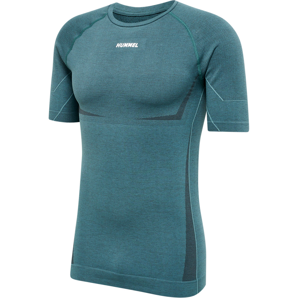 HUMMEL Te Mike Seamless T-Shirt (north atlantic/asphalt melange)