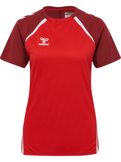 HUMMEL Lead 2.0 Jersey S/S Damen (true red/maroon)