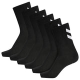 HUMMEL Chevron 6-Pack Socks (black/black)