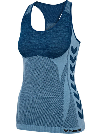 HUMMEL Clea Seamless Top Damen (navy peony/faded denim)