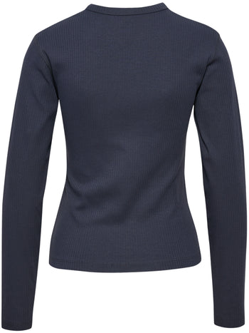 HUMMEL Foundation Rib T-Shirt L/S Damen (ebony)
