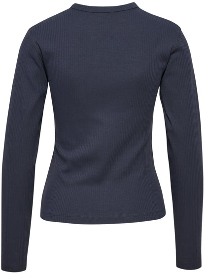 HUMMEL Foundation Rib T-Shirt L/S Damen (ebony)