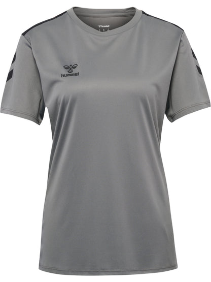 HUMMEL Essential 2.0 Jersey S/S Damen (steel gray/black)