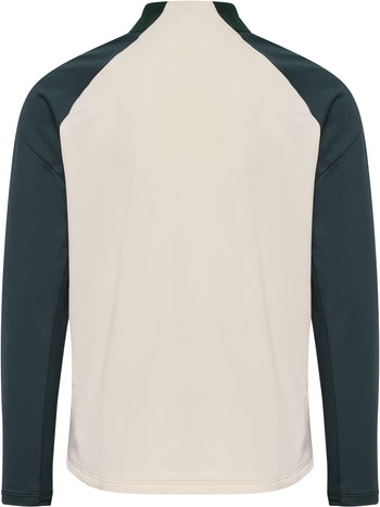 HUMMEL BLAZE27 Pro Training Halfzip Kind (buttercream/darkest spruce)