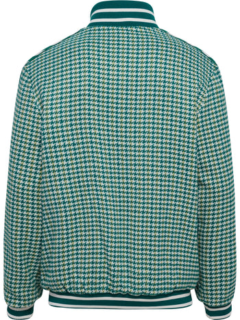 HUMMEL Pepita Woven Logotape Trackjacket (yellow/light blue/teal)