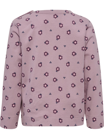 HUMMEL Mini AOP T-Shirt L/S Kind (sea fog)
