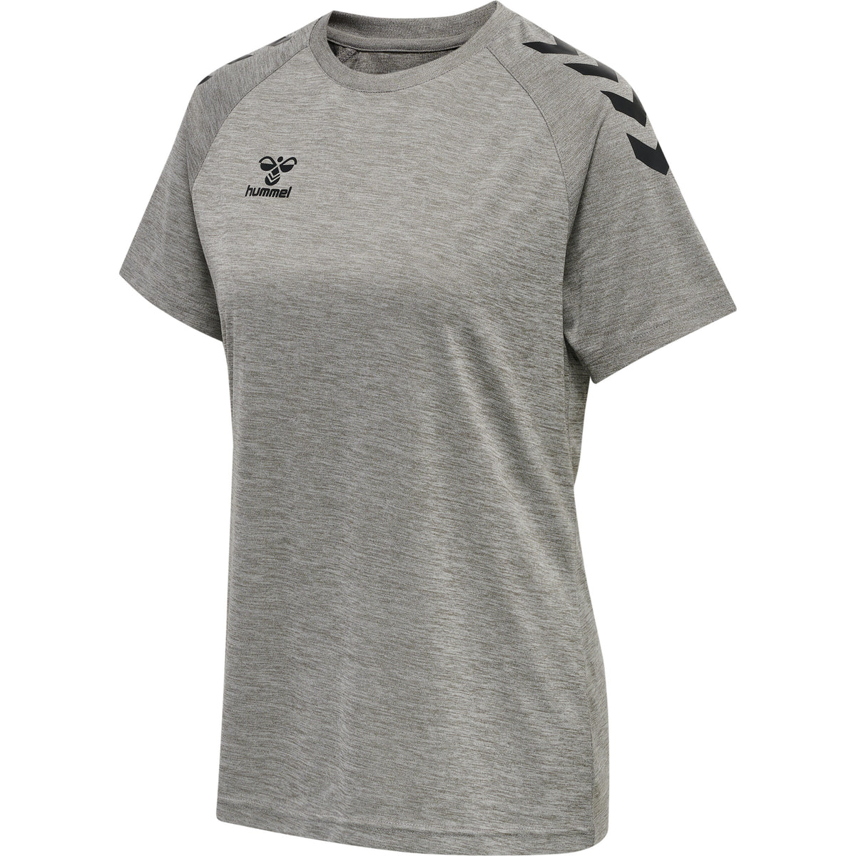 HUMMEL Core XK Core Poly Tee S/S Damen (grey melange)