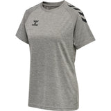 HUMMEL Core XK Core Poly Tee S/S Damen (grey melange)