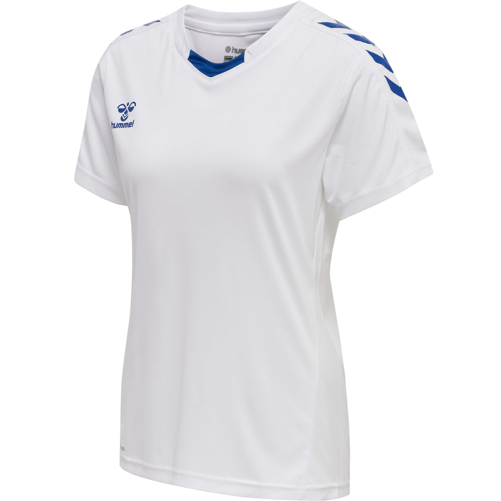 HUMMEL Core XK Poly Jersey S/S Damen (white/true blue)