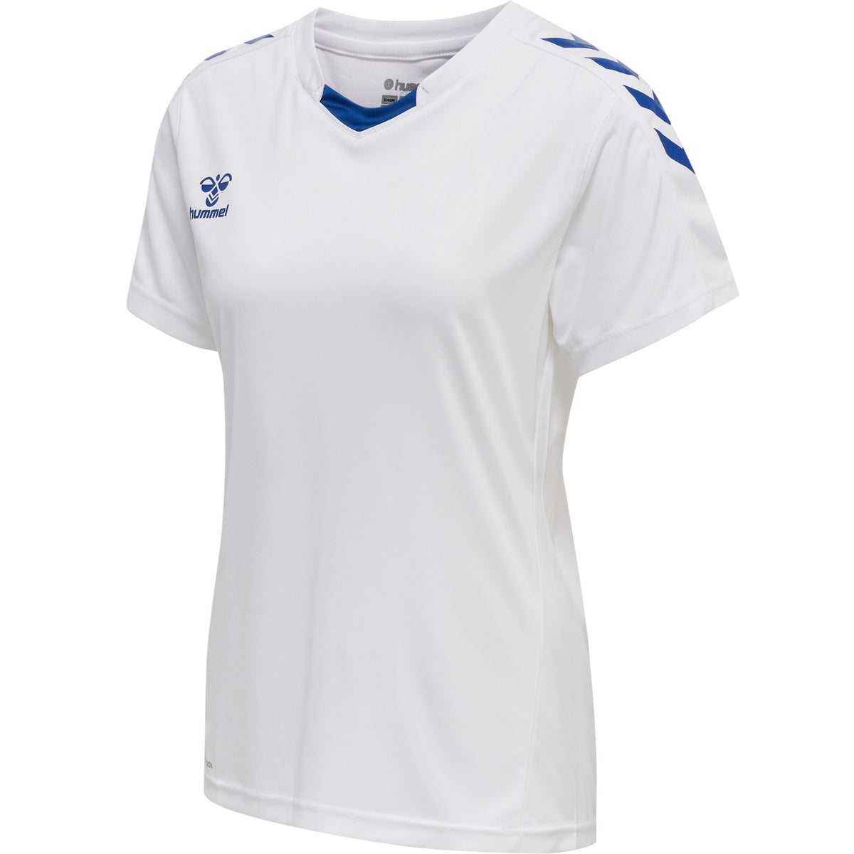 HUMMEL Core XK Poly Jersey S/S Damen (white/true blue)