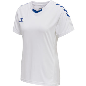 HUMMEL Core XK Poly Jersey S/S Damen (white/true blue)