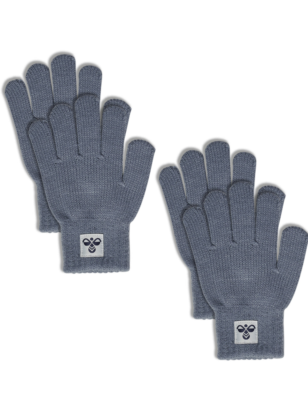 HUMMEL Knit Gloves 2-Pack Kind (flint stone)