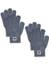 HUMMEL Knit Gloves 2-Pack Kind (flint stone)