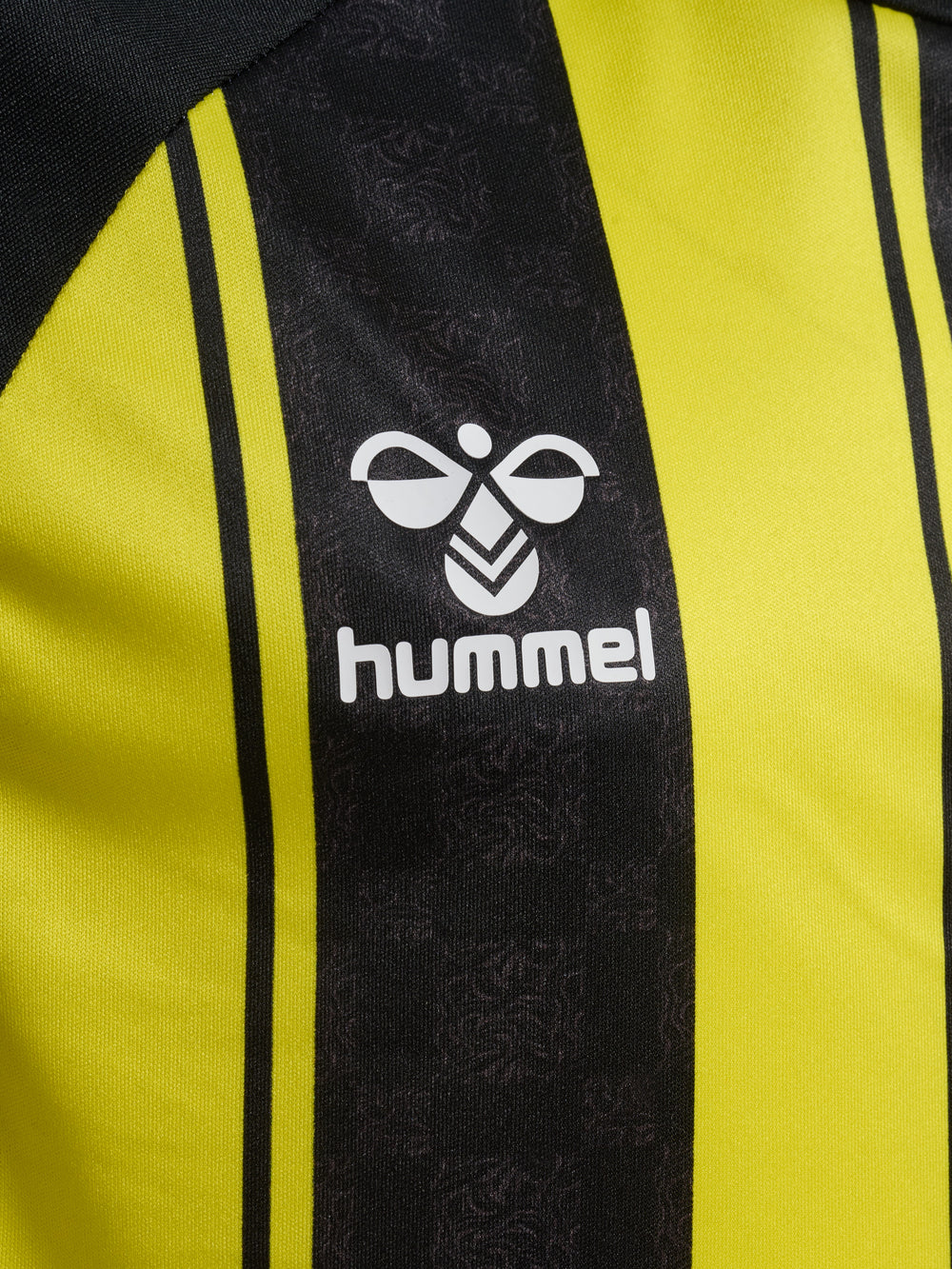HUMMEL Match Striped Jersey S/S Kind (blazing yellow/black)