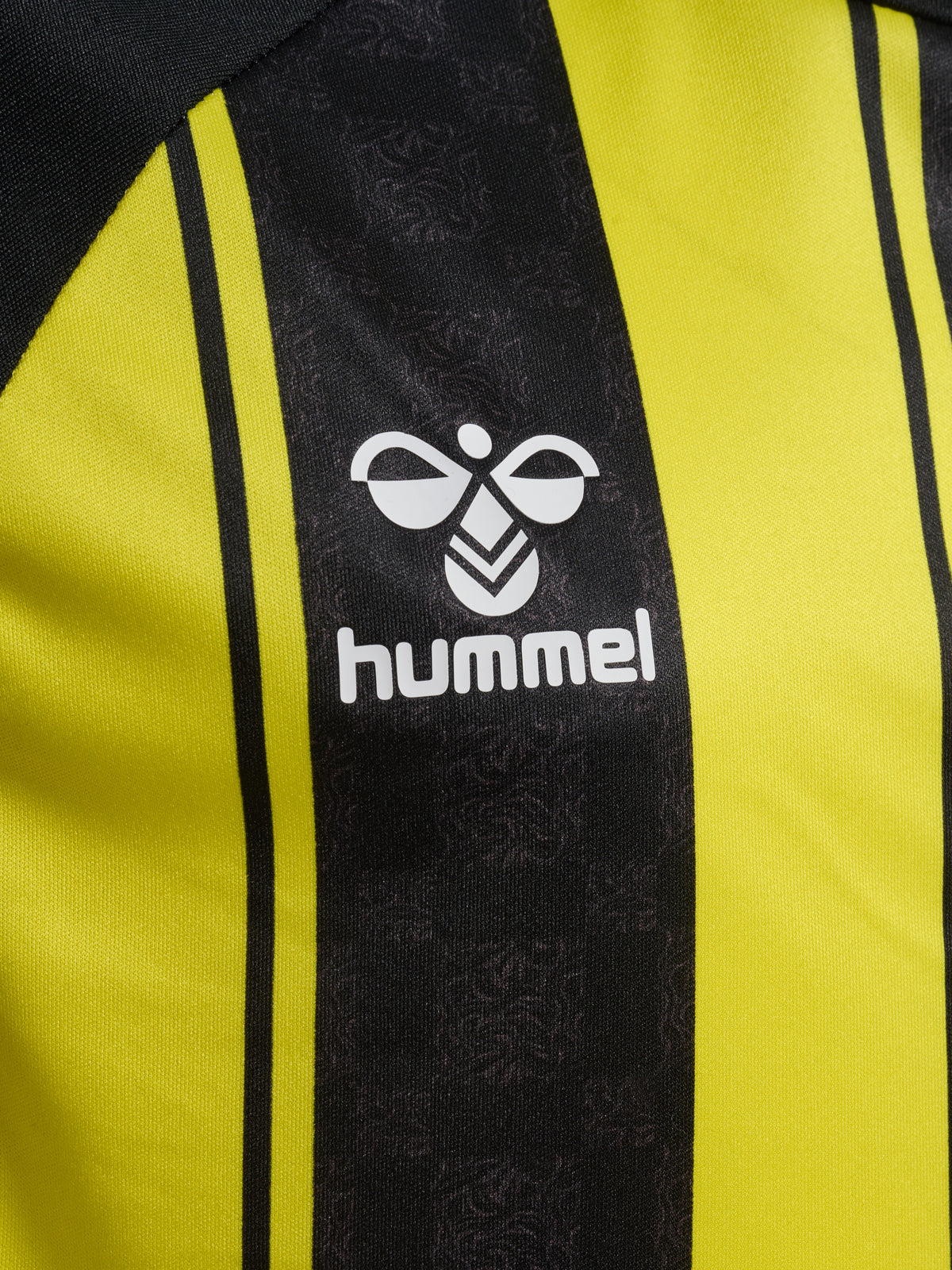 HUMMEL Match Striped Jersey S/S Kind (blazing yellow/black)