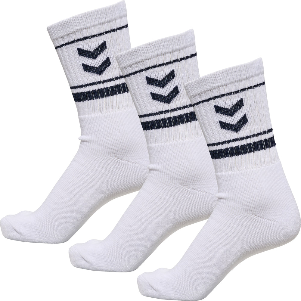 HUMMEL Stripe Crew 3-Pack Socks (marine)