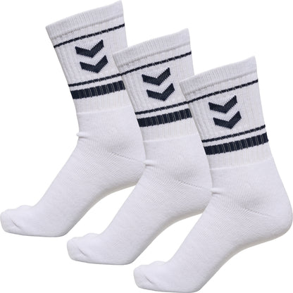 HUMMEL Stripe Crew 3-Pack Socks (marine)