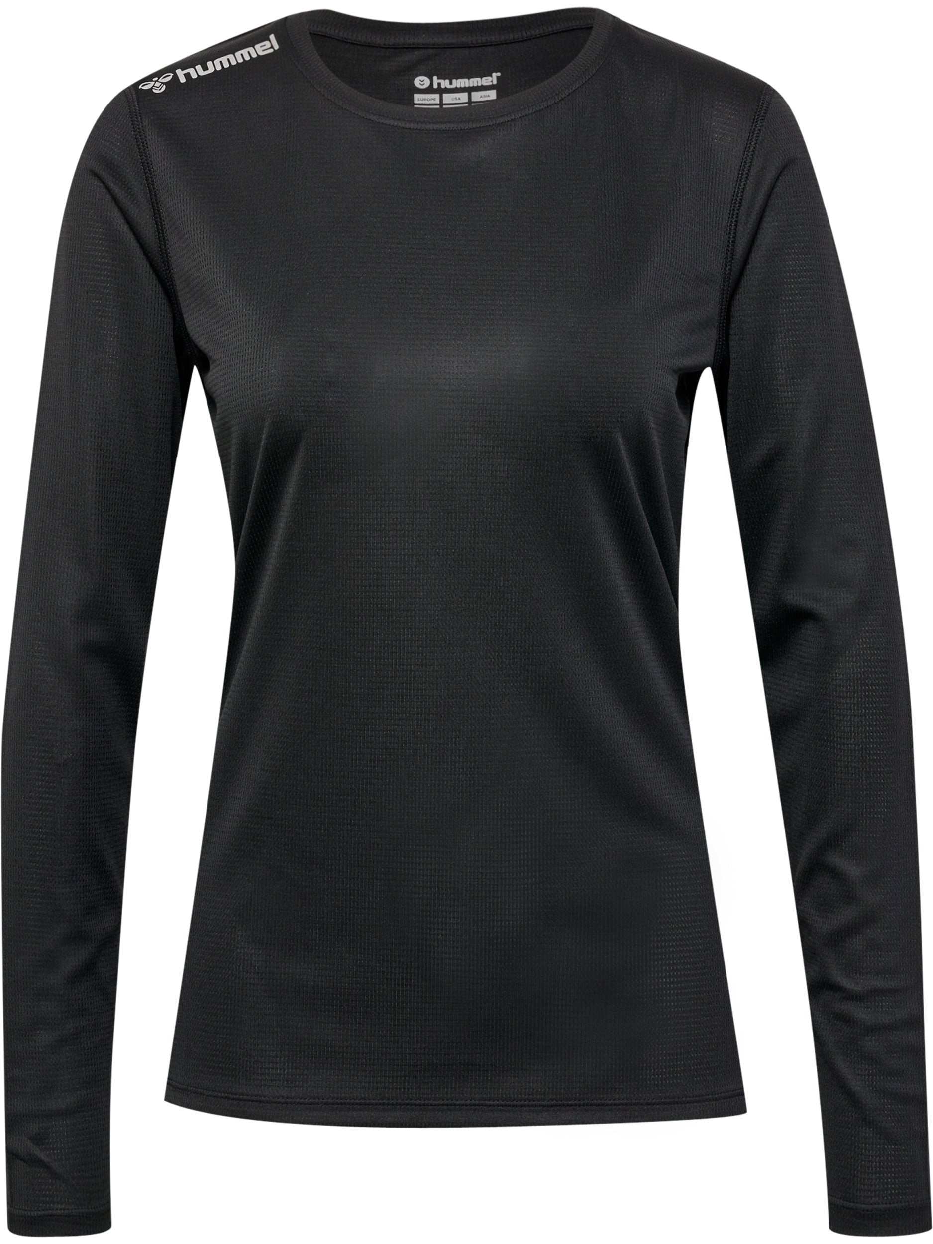 HUMMEL Run Jersey L/S Damen Schwarz