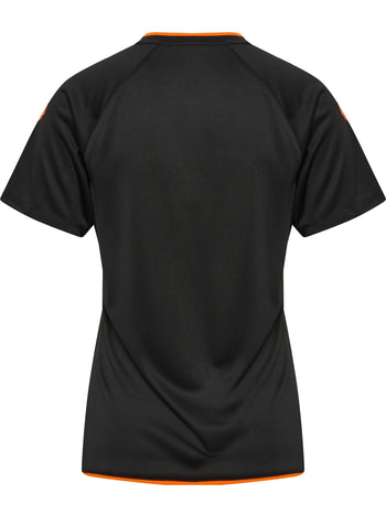 HUMMEL Core 2.0 Jersey S/S Damen (black/orange tiger)