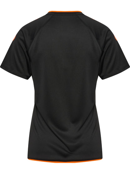 HUMMEL Core 2.0 Jersey S/S Damen (black/orange tiger)