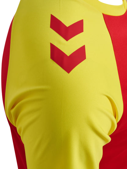 HUMMEL Match League Jersey S/S (true red/blazing yellow)