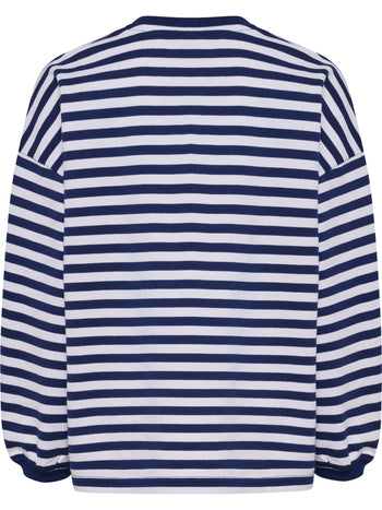 HUMMEL Geggo Stripe Sweatshirt Kind (medieval blue)