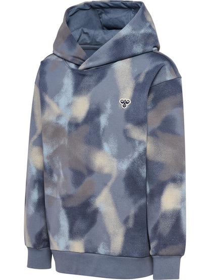 HUMMEL Loose AOP Hoodie Bee Kind (flint stone)