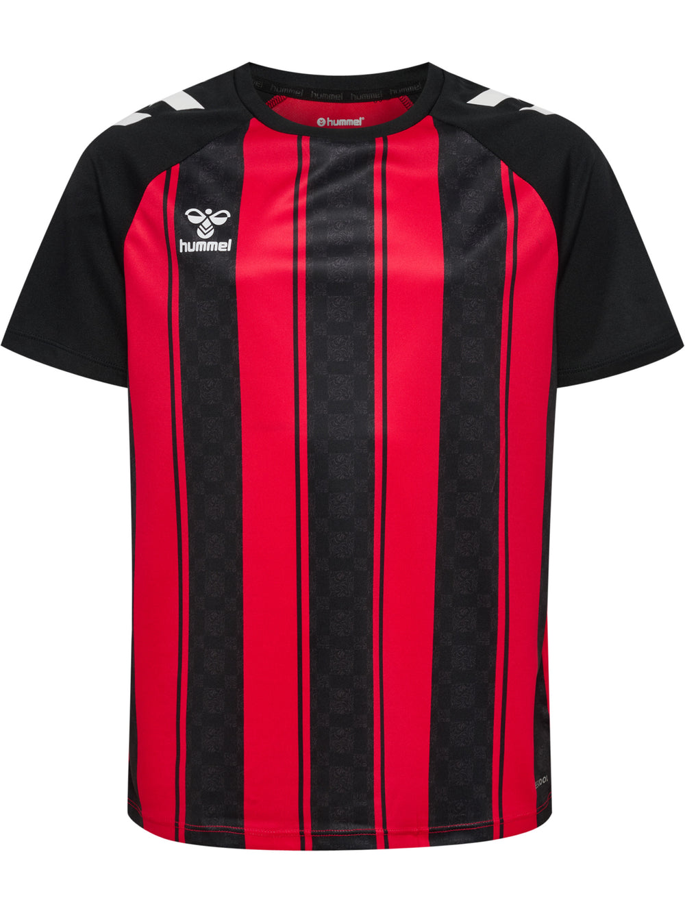HUMMEL Match Striped Jersey S/S Kind (true red/black)