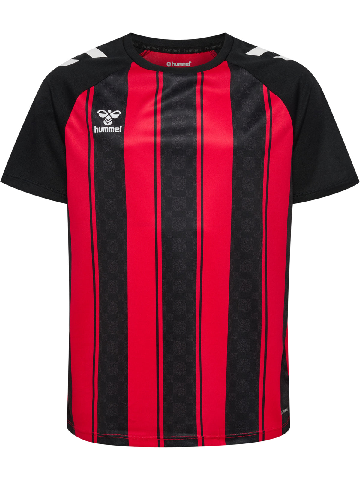 HUMMEL Match Striped Jersey S/S Kind (true red/black)