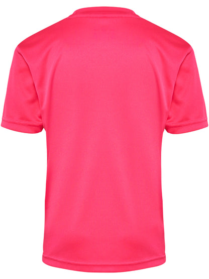 HUMMEL Logo Jersey S/S Kind (raspberry sorbet)
