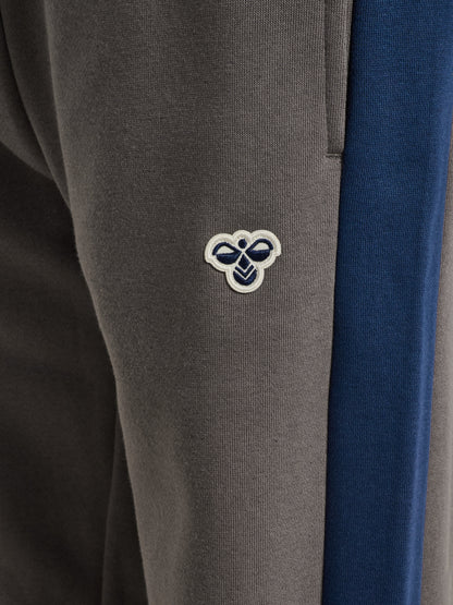 HUMMEL Loose Block Sweatpants Bee Kind (dark gull gray)