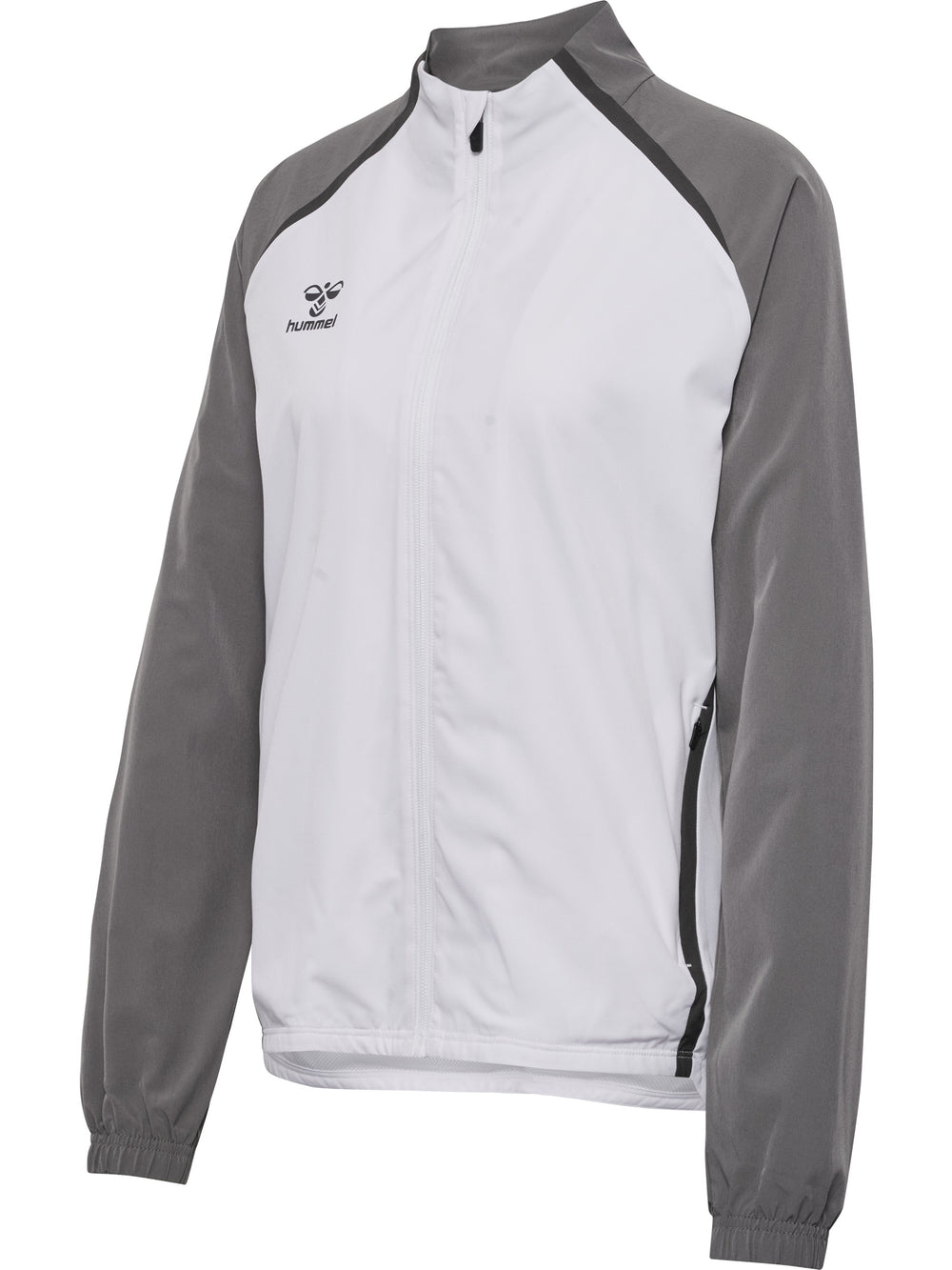 HUMMEL Lead 2.0 Woven Jacket Damen (white/steel gray)