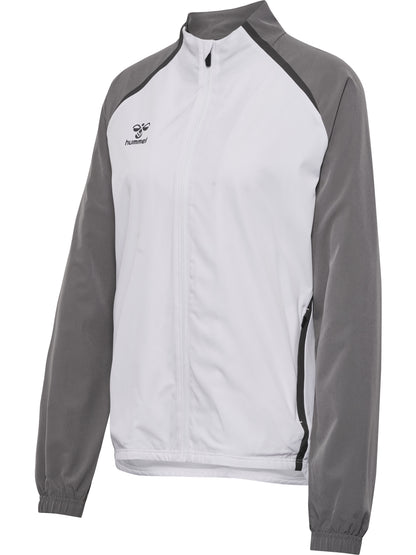 HUMMEL Lead 2.0 Woven Jacket Damen (white/steel gray)